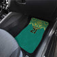 Afro-Jamaicans Tribal Custom Football Car Mats Green Style