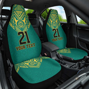 Afro-Jamaicans Tribal Custom Football Car Seat Cover Green Style