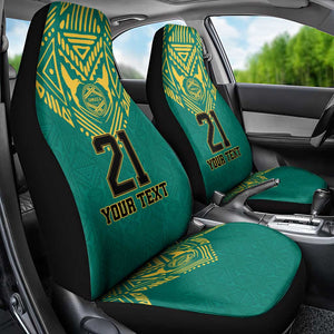 Afro-Jamaicans Tribal Custom Football Car Seat Cover Green Style