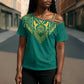 Afro-Jamaicans Tribal Custom Football Cross Shoulder Shirt Green Style