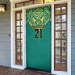 Afro-Jamaicans Tribal Custom Football Door Cover Green Style