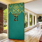 Afro-Jamaicans Tribal Custom Football Door Cover Green Style