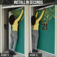 Afro-Jamaicans Tribal Custom Football Door Cover Green Style