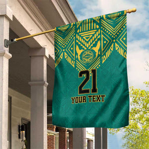 Afro-Jamaicans Tribal Custom Football Garden Flag Green Style