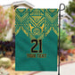 Afro-Jamaicans Tribal Custom Football Garden Flag Green Style