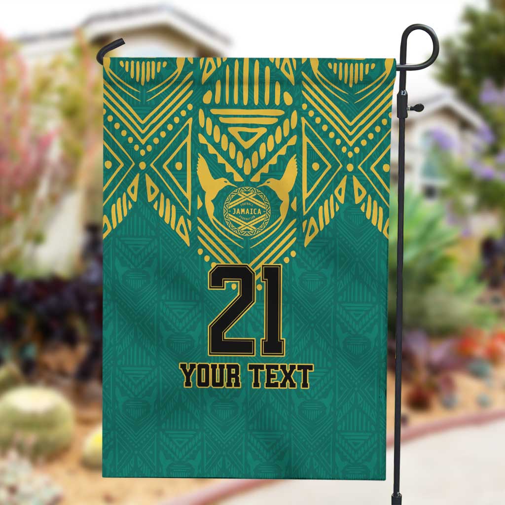 Afro-Jamaicans Tribal Custom Football Garden Flag Green Style
