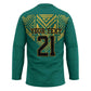 Afro-Jamaicans Tribal Custom Football Hockey Jersey Green Style