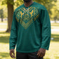 Afro-Jamaicans Tribal Custom Football Hockey Jersey Green Style
