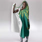 Afro-Jamaicans Tribal Custom Football Hooded Blanket Green Style