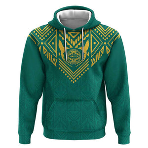 Afro-Jamaicans Tribal Custom Football Hoodie Green Style
