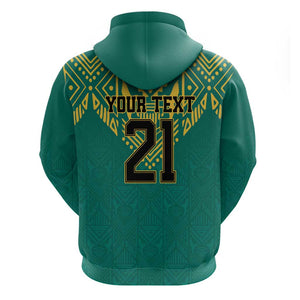 Afro-Jamaicans Tribal Custom Football Hoodie Green Style