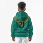 Afro-Jamaicans Tribal Custom Football Kid Hoodie Green Style