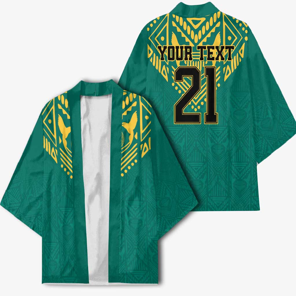 Afro-Jamaicans Tribal Custom Football Kimono Green Style