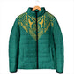Afro-Jamaicans Tribal Custom Football Padded Jacket Green Style