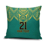 Afro-Jamaicans Tribal Custom Football Pillow Cover Green Style