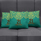 Afro-Jamaicans Tribal Custom Football Pillow Cover Green Style