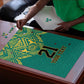 Afro-Jamaicans Tribal Custom Football Puzzle Green Style