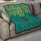 Afro-Jamaicans Tribal Custom Football Quilt Green Style