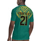Afro-Jamaicans Tribal Custom Football Rugby Jersey Green Style