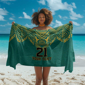 Afro-Jamaicans Tribal Custom Football Sarong Green Style