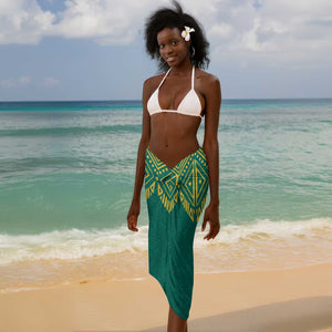 Afro-Jamaicans Tribal Custom Football Sarong Green Style