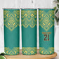 Afro-Jamaicans Tribal Custom Football Skinny Tumbler Green Style