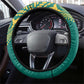 Afro-Jamaicans Tribal Football Steering Wheel Cover Green Style