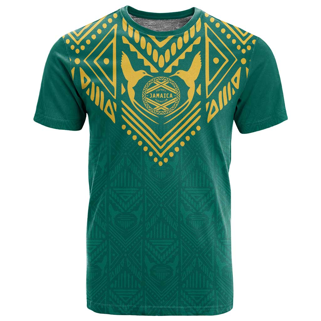 Afro-Jamaicans Tribal Custom Football T shirt Green Style