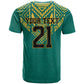 Afro-Jamaicans Tribal Custom Football T shirt Green Style