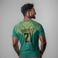 Afro-Jamaicans Tribal Custom Football T shirt Green Style