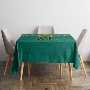 Afro-Jamaicans Tribal Custom Football Tablecloth Green Style