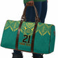 Afro-Jamaicans Tribal Custom Football Travel Bag Green Style