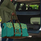 Afro-Jamaicans Tribal Custom Football Travel Bag Green Style