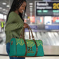 Afro-Jamaicans Tribal Custom Football Travel Bag Green Style