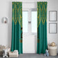Afro-Jamaicans Tribal Custom Football Window Curtain Green Style