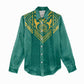 Afro-Jamaicans Tribal Custom Football Women Casual Shirt Green Style LT9