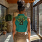 Afro-Jamaicans Tribal Custom Football Women Sleeveless Polo Shirt Green Style