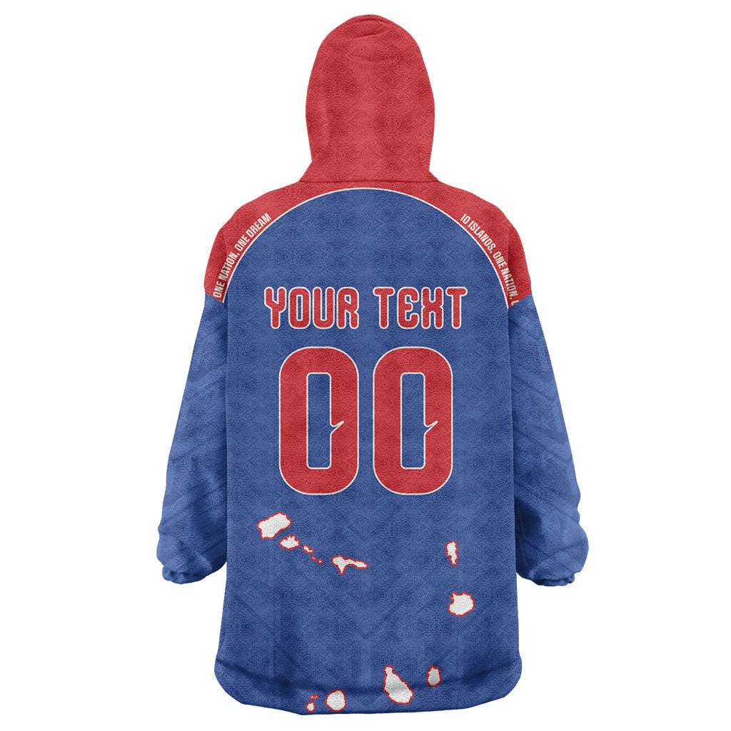 Cape Verde Atlantic Stars Custom Kid Wearable Blanket Hoodie Football 2026 Supporter