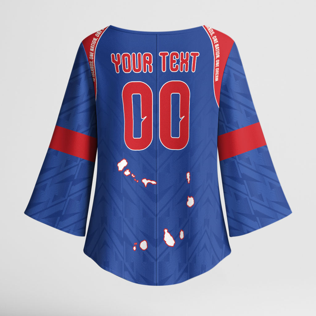 Cape Verde Atlantic Stars Custom Kimono Sleeve Blouse Football 2026 Supporter