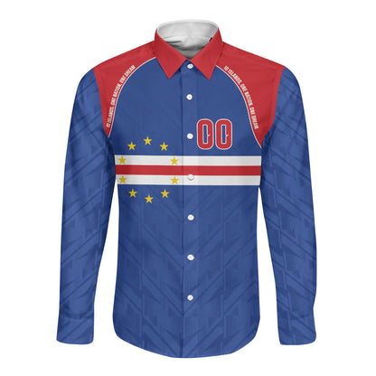 Cape Verde Atlantic Stars Custom Long Sleeve Button Shirt Football 2026 Supporter