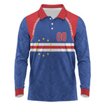 Cape Verde Atlantic Stars Custom Long Sleeve Polo Shirt Football 2026 Supporter