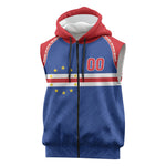 Cape Verde Atlantic Stars Custom Sleeveless Zip Hoodie Football 2026 Supporter