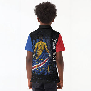 Cape Verde Goalkeeper Personalized Kid Polo Shirt 40 Years Old 27 Shots Zero Goals Vintage