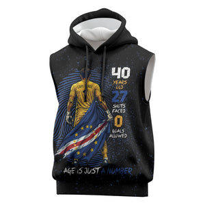 Cape Verde Goalkeeper Personalized Sleeveless Hoodie 40 Years Old 27 Shots Zero Goals Vintage