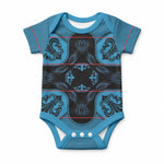 Bafokeng Rabbit Crown Palesa ea kharanium Baby Onesie Blue Seanamarena Basotho Blanket Inspired