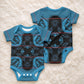Bafokeng Rabbit Crown Palesa ea kharanium Baby Onesie Blue Seanamarena Basotho Blanket Inspired