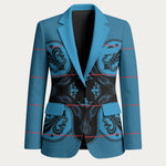 Bafokeng Rabbit Crown Palesa ea kharanium Blazer Blue Seanamarena Basotho Blanket Inspired