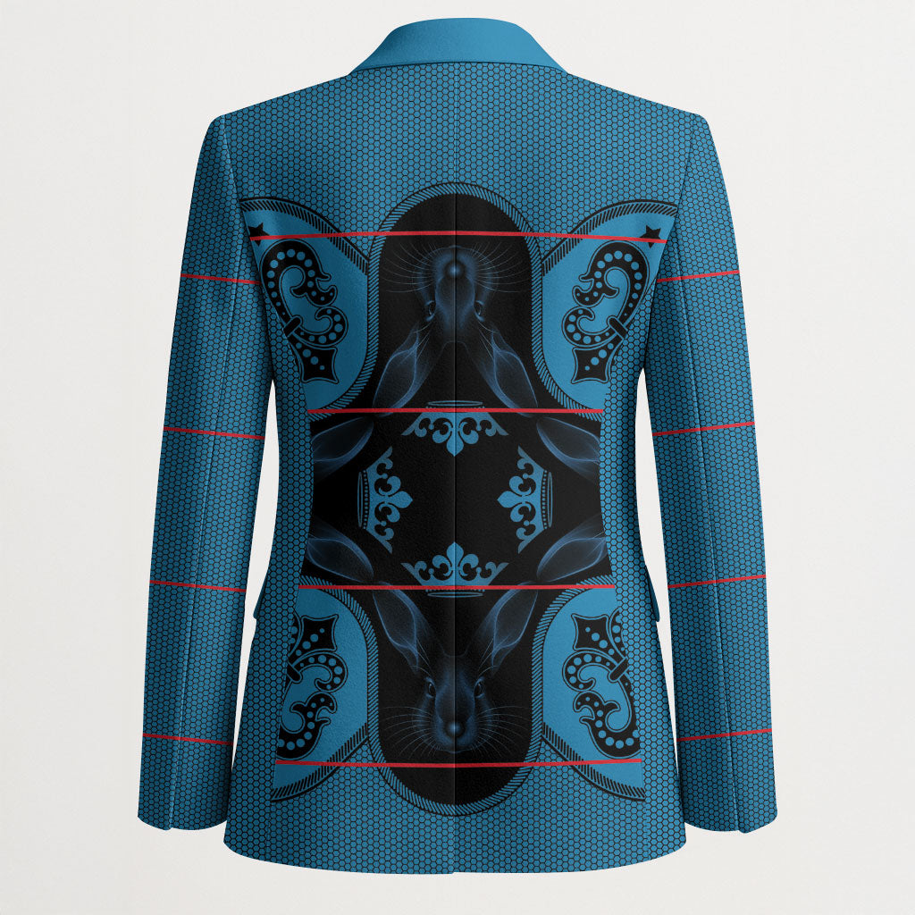 Bafokeng Rabbit Crown Palesa ea kharanium Blazer Blue Seanamarena Basotho Blanket Inspired
