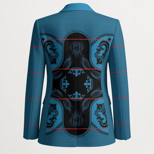Bafokeng Rabbit Crown Palesa ea kharanium Blazer Blue Seanamarena Basotho Blanket Inspired