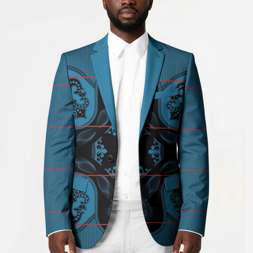 Bafokeng Rabbit Crown Palesa ea kharanium Blazer Blue Seanamarena Basotho Blanket Inspired